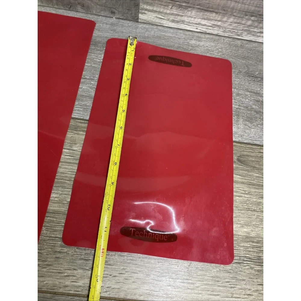 Technique Red Flexible Cutting Mats Set of 2 Non-Slip Kitchen Chopping Boards